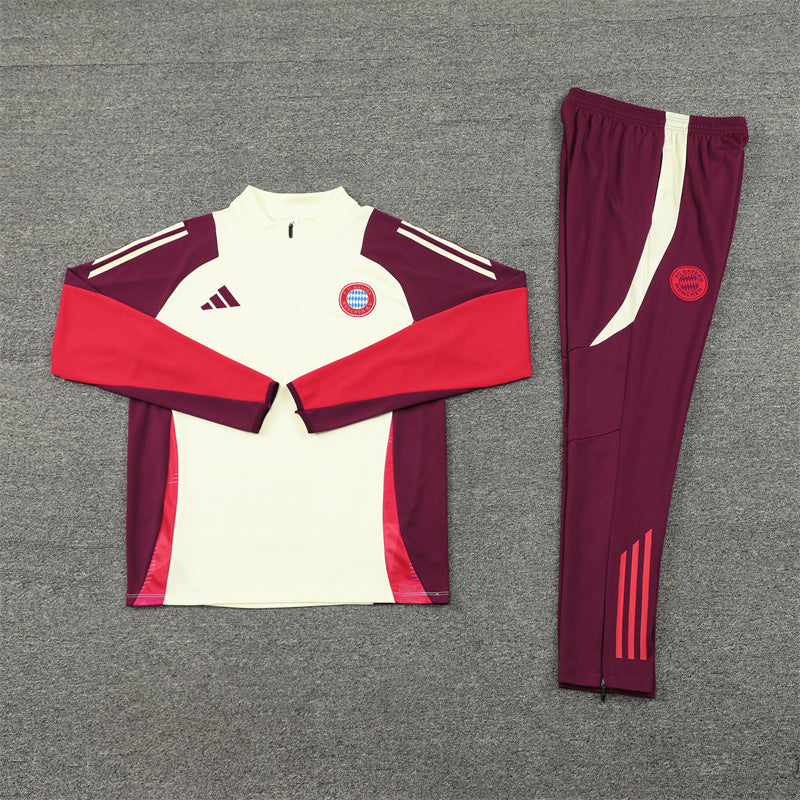 FC BAYERN MUNICH 24/25 BEIGE TRACKSUIT