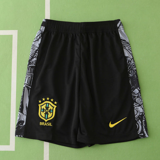 BRAZIL 24/25 JESUS GRAY SHORTS