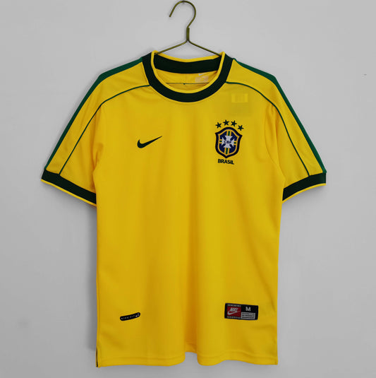 BRAZIL 1998 HOME RETRO JERSEY