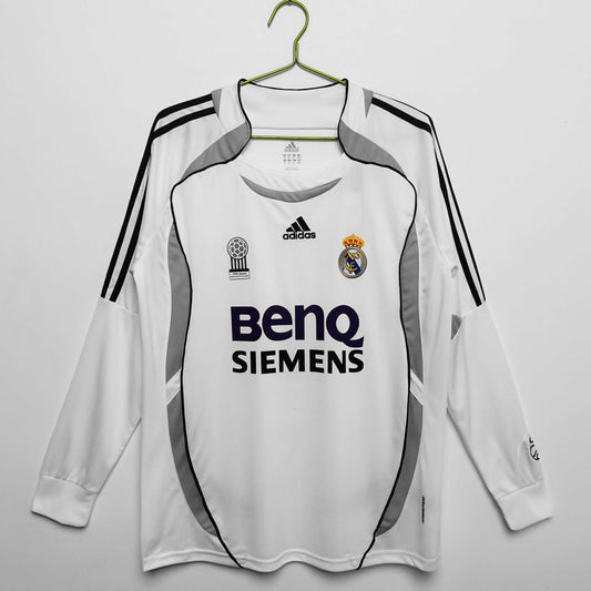 REAL MADRID 06/07 HOME RETRO LONG SLEEVE