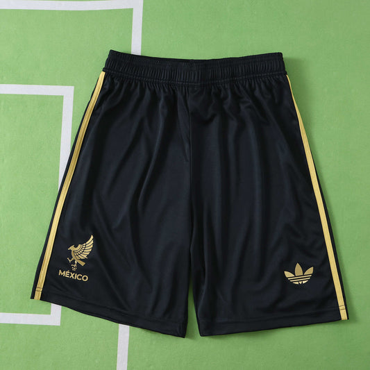MEXICO 2025 BLACK & GOLD SHORTS